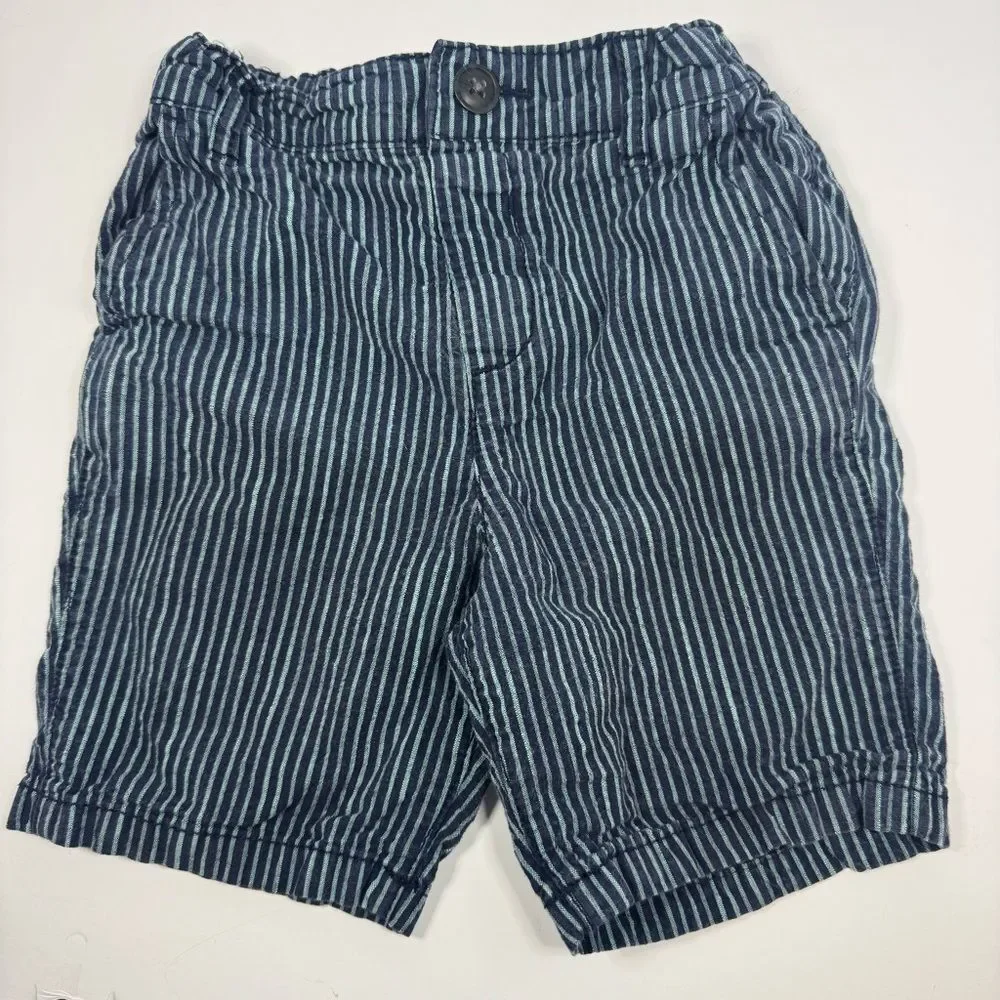 The Children's Place size 4t teal blue Striped Shorts